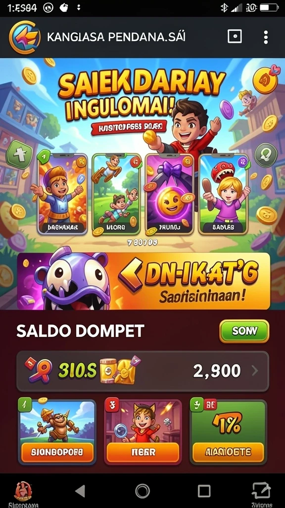 Screenshot menunjukkan pertarungan seru melawan boss besar.