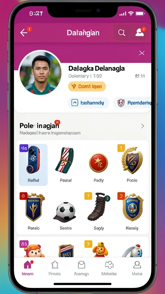 Menampilkan karakter utama dalam aksi pertarungan.