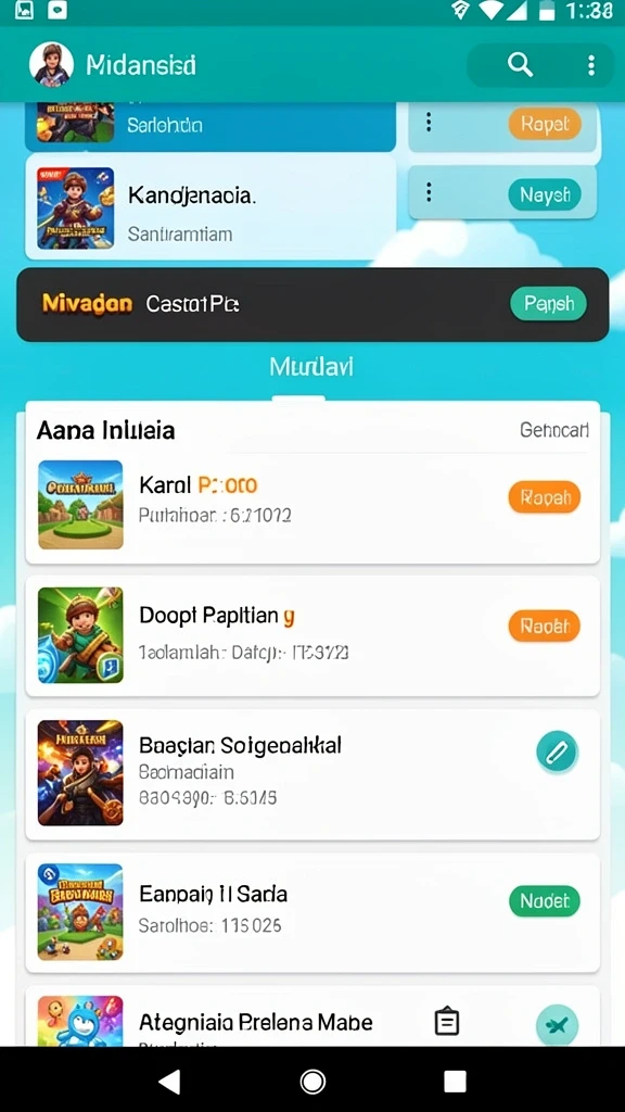 Visual permainan yang memukau saat pertarungan.