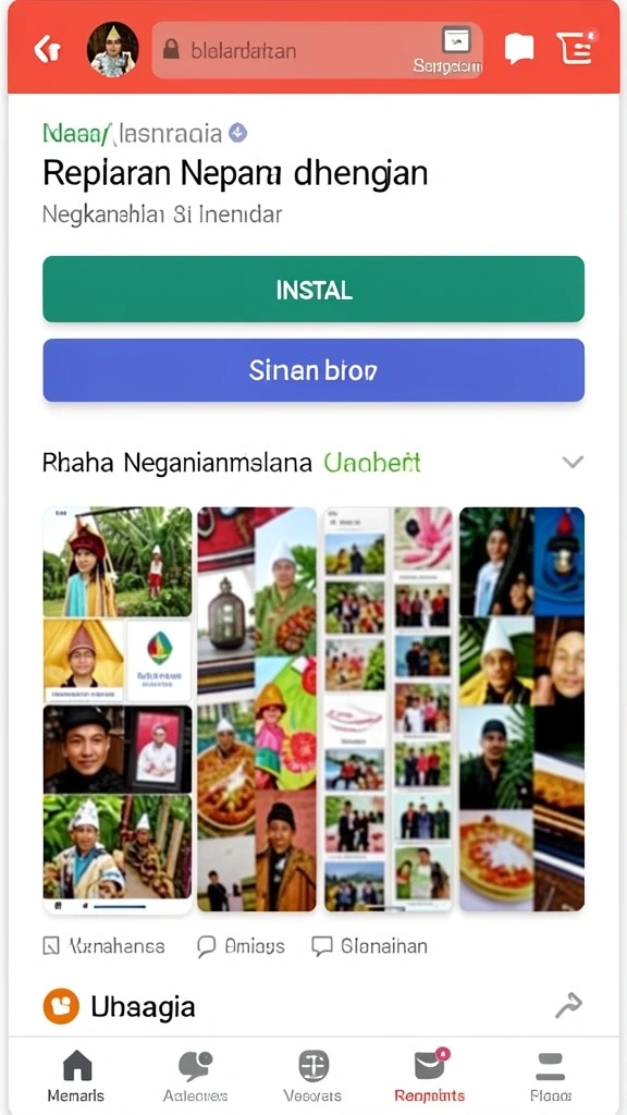 Screenshot menunjukkan beragam pilihan permainan menarik.