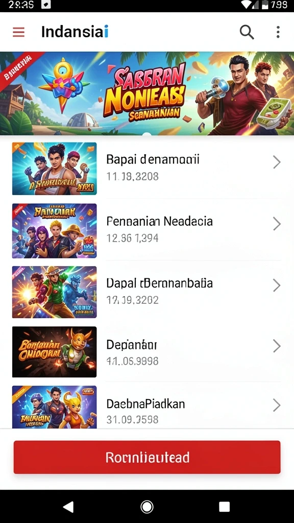 Tampilan grafis yang menarik dan cerah.