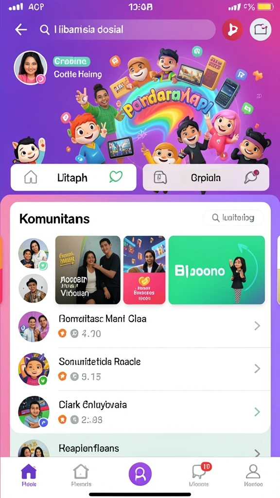 Fitur kolaborasi yang memungkinkan bermain bersama teman.