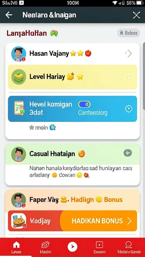 Menampilkan tampilan karakter utama dalam aksi.