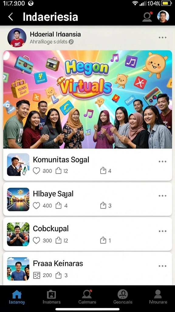 Tampilan awal KATAKWIN yang cerah dan menarik.
