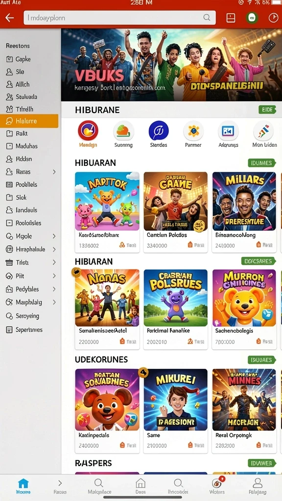 Tampilan antarmuka yang menarik dan user-friendly.