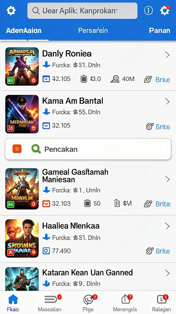 Fitur permainan langsung yang mendebarkan.