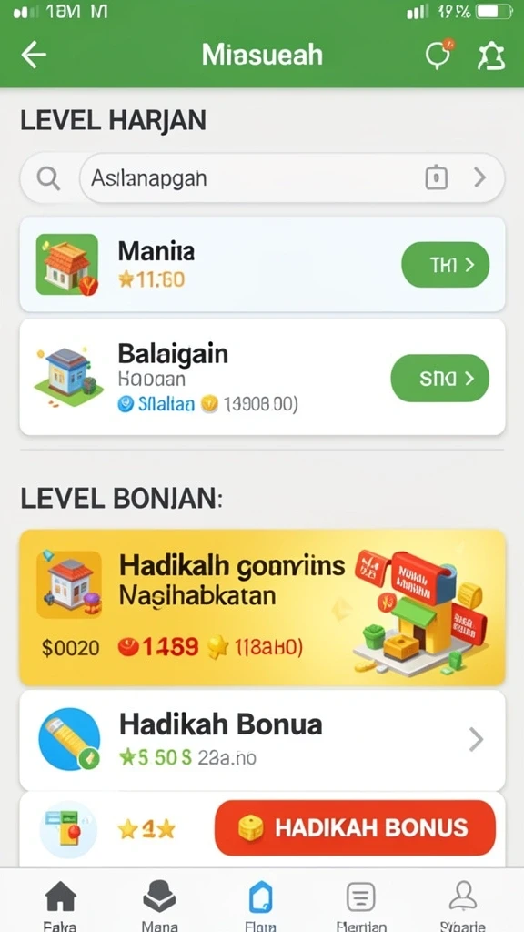 Sistem hadiah yang menarik dan menguntungkan.