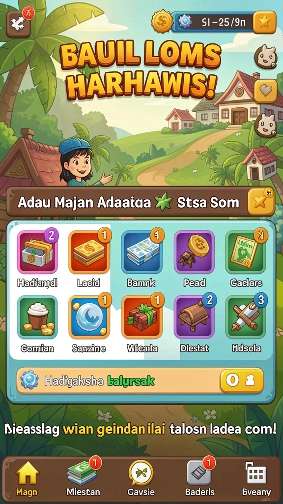Tantangan menarik di setiap level permainan.