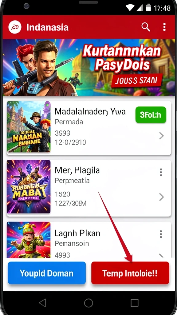 Pengalaman bermain yang seru dan menantang.