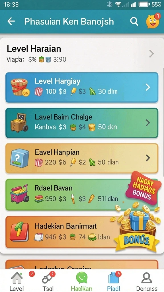 Fitur live chat untuk berinteraksi dengan pemain lain.
