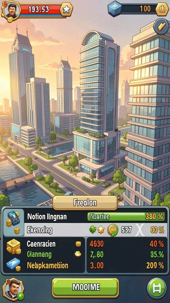 Tampilan awal game yang menarik dan informatif.