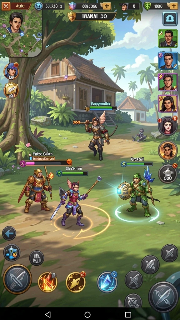 Screenshot menunjukkan tampilan antarmuka permainan yang menarik.