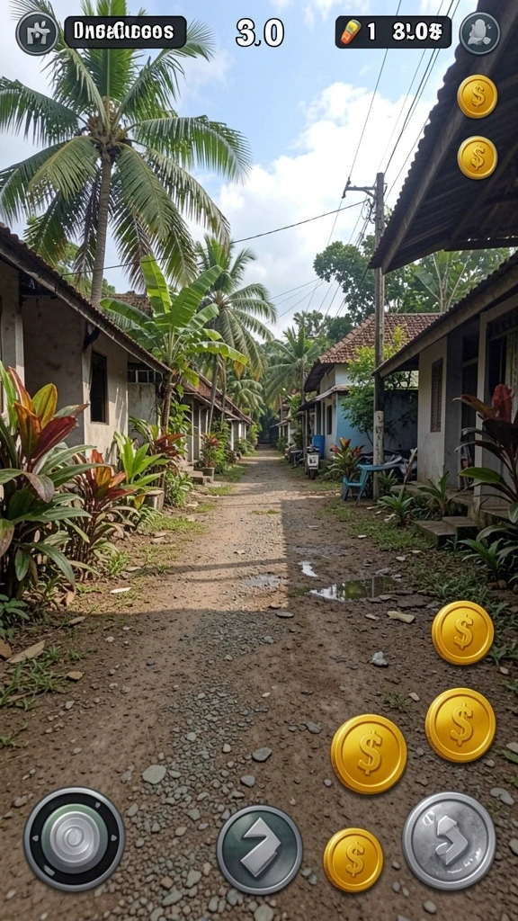 Tangkapan layar menampilkan grafis menawan dari dunia game.