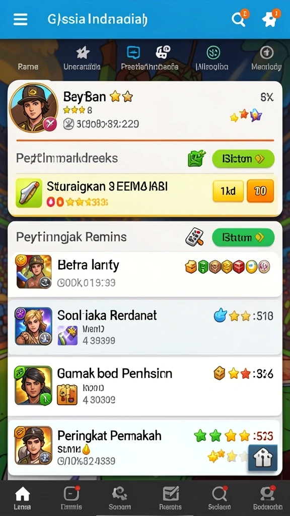 Tangkapan layar memperlihatkan mode kompetisi antar pemain.